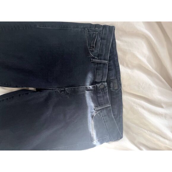 Mother Looker Ankle Fray Denim Jeans in Blackbird Size 31 - Picture 9 of 10